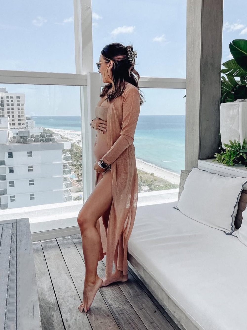 l*space Sheer Maxi Cover-Up Dress